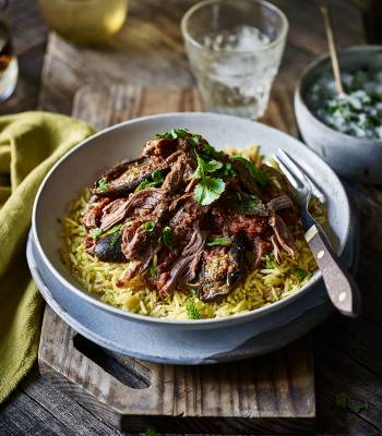 Slow-cooked lamb Madras 