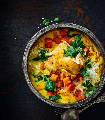 Golden glow chicken bowl