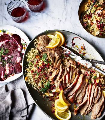 Middle Eastern lamb, tabbouleh and beetroot 
