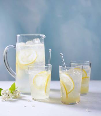 Elderflower gin fizz