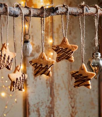 Orange and ginger shortbread stars from Billington's