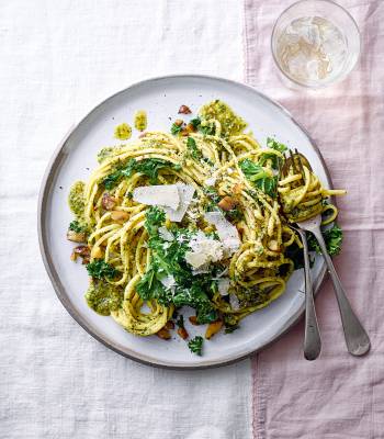 Chestnut pesto pasta