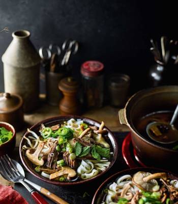Meaty mushroom pho