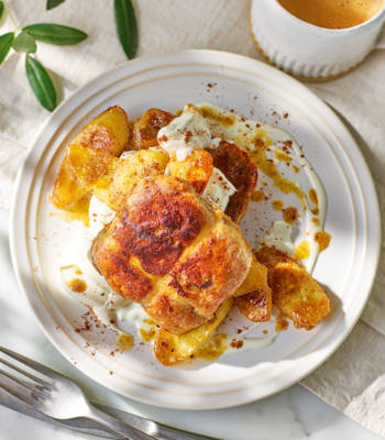 Hot cross bun eggy bread