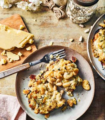Cheesy beans on toast