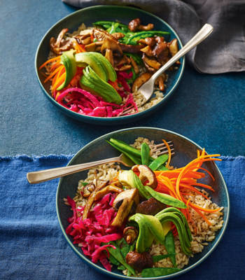 Gingered mushroom super bowl