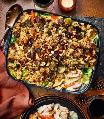 Turkey and chestnut crumble
