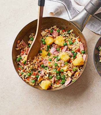 Ham and pineapple fried rice