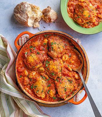 Chicken n'duja and butter bean one pot