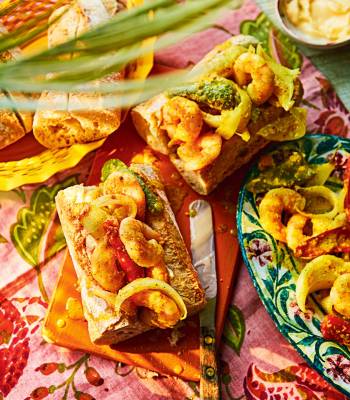 Mauritian vindaye prawns