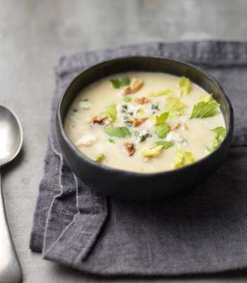 Celeriac and Bramley apple soup
