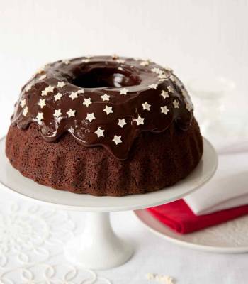 Spiced chocolate cake with chocolate icing  