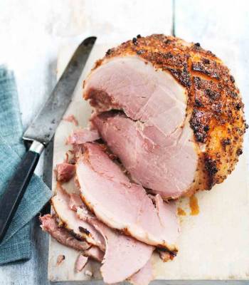 Ginger beer and tangerine glazed ham 