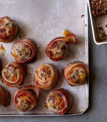 Pork, apricot and bacon stuffing balls