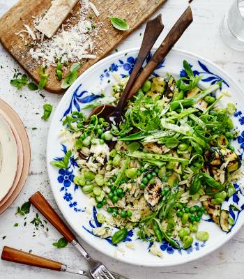 Summer herb pasta salad