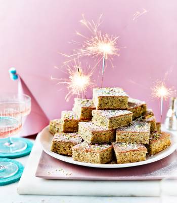 Pistachio lime friand tower