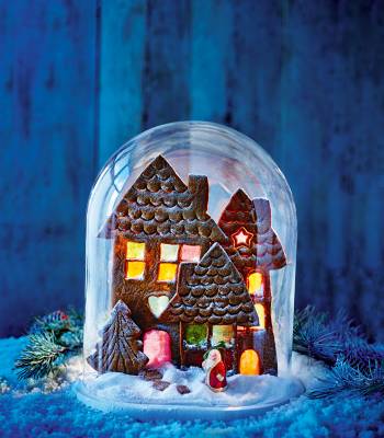 Gingerbread village scene