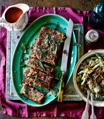 Savoury parsnip and pecan slice