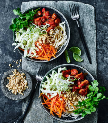 Vietnamese caramel pork noodle salad 