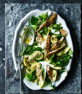 Scandi potato and mackerel salad