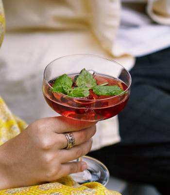 Pomegranate and mint Mimosa