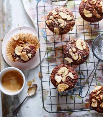 Mini banana loaf muffins