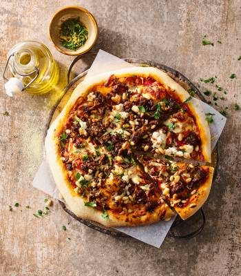Turkish-style pizza