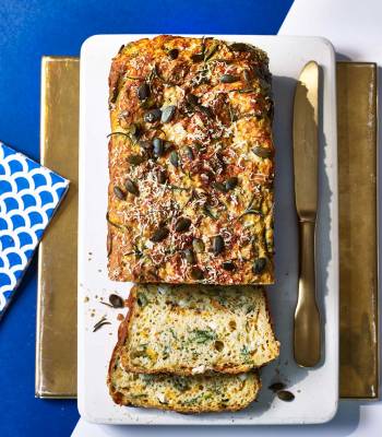 Spinach, feta and squash loaf