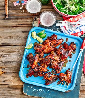 Coal-roasted Marmite chicken wings