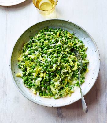 Buttered peas with soft lettuce