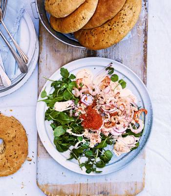 Skagenröra prawn and crayfish salad 