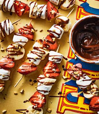 Banana split on a stick