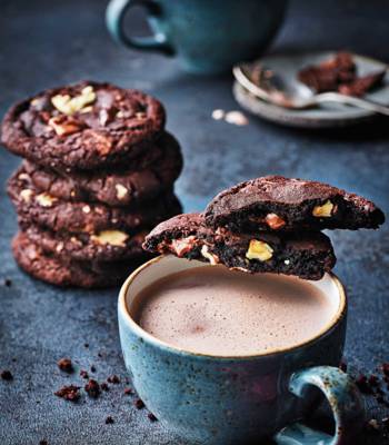 Triple chocolate chip cookies