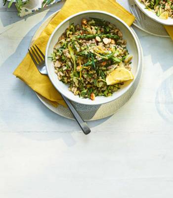 Lemony courgette 'risotto'