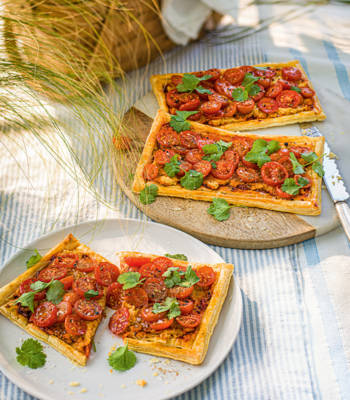 Reader recipe: Tomato, za'atar houmous and harissa tarts