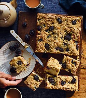 Bramble streusel cake