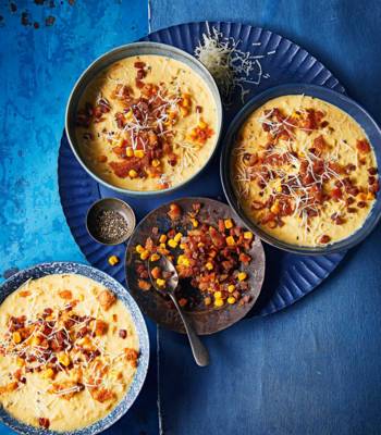 Sweetcorn and chorizo chowder