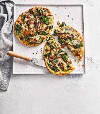 Mushroom melt flatbreads