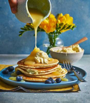 Sponsored: Clotted cream pancakes with lemon curd