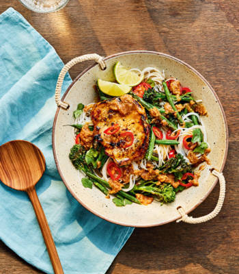 Pork satay noodles