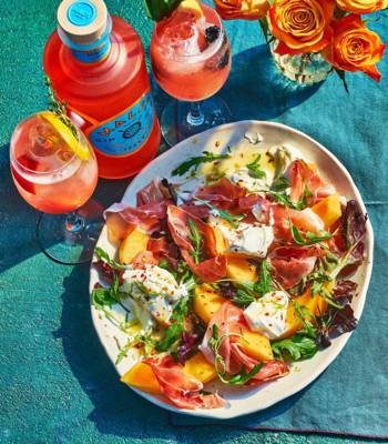 Sponsored: zingy melon, prosciutto and whipped ricotta salad