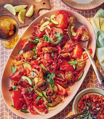 Chorizo gazpacho salad