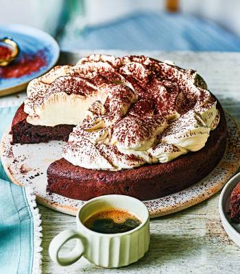 Flourless tiramisu torte