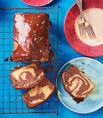 Salted mocha marble loaf