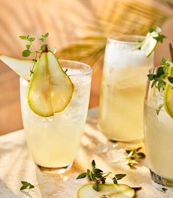 Ginger and pear cider sparkler