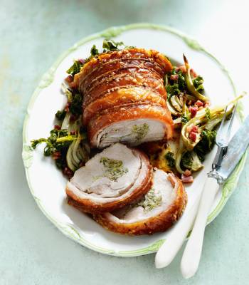 Italian stuffed roast pork
