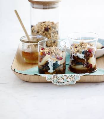 Dried fruit compote with pears