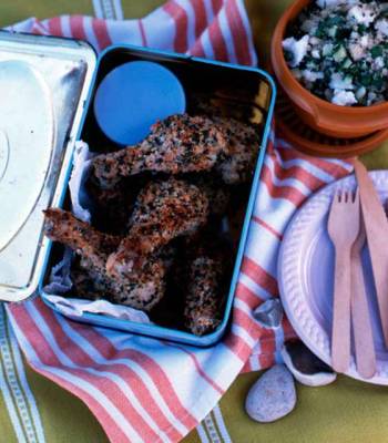 Herbed chicken drumsticks