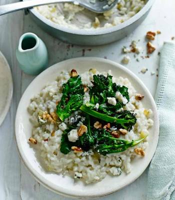 Gorgonzola and broccoli risotto