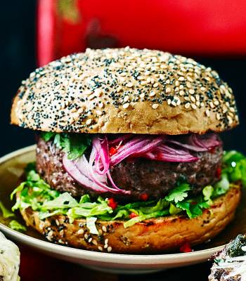 Thai-style onion burger